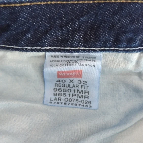 NWT Men's Wrangler Five Star Regular Fit Jeans Size 40 X 32 - Picture 4 of 4